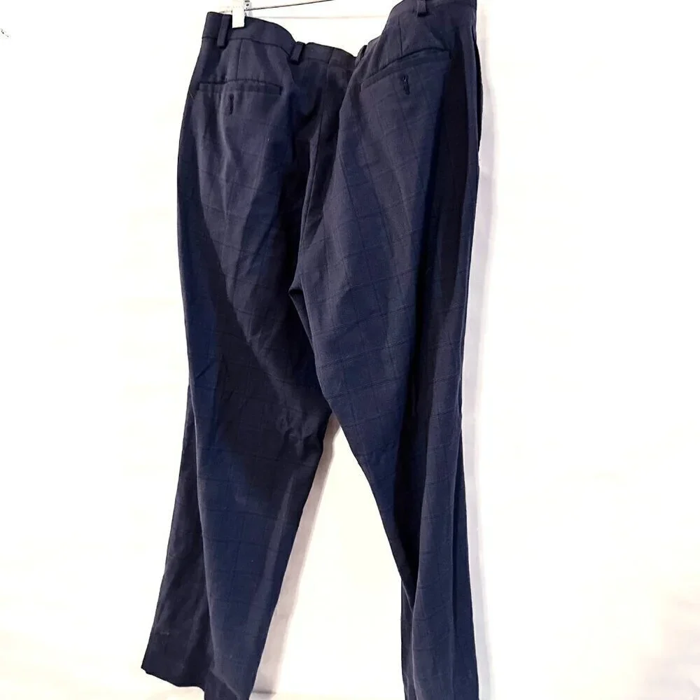 Ralph Lauren Blue Size 36 Slacks Trousers Pants EUC Window Pane Plaid